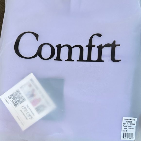 Cozy Pastel Lavender Hoodie - S Oversized - Picture 5 of 5